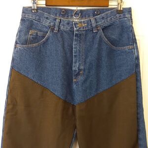 Wrangler pro gear blue five pocket jeans